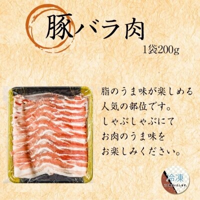 【計3.8kg】宮崎県産 豚しゃぶ800gと豚小間3kgセット[1840]