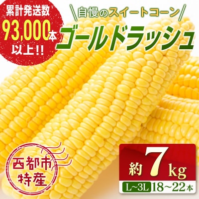 【約7kg】スイートコーン『ゴールドラッシュ』先行受付[1428] 