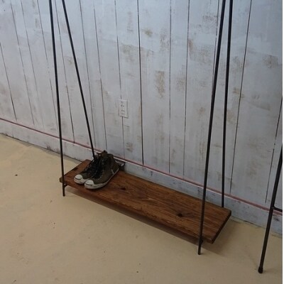 【天然無垢材】ハンガーラック　インダストリアル　Interior G-S-S[2372]