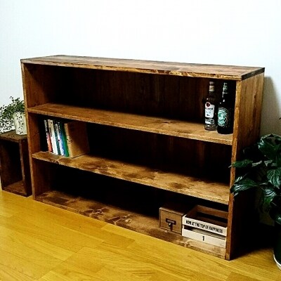 【天然無垢材】キッチンシェルフ　Interior G-S-S[2379]