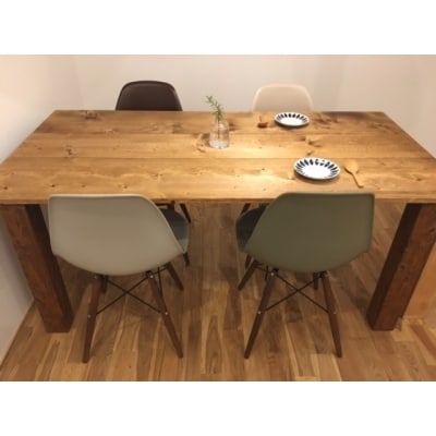 【天然無垢材】長方形ダイニングテーブル　Interior G-S-S[2386]