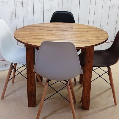 【天然無垢材】丸型ダイニングテーブル　Interior G-S-S[2376]