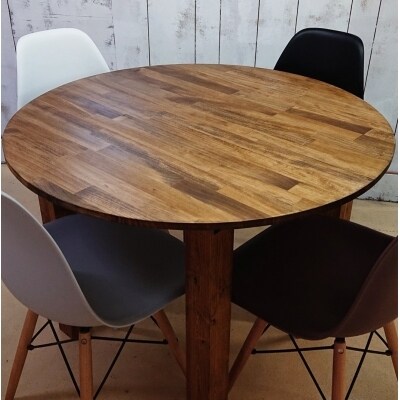 【天然無垢材】丸型ダイニングテーブル　Interior G-S-S[2376]