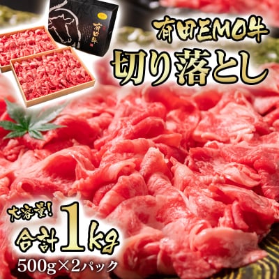 宮崎有田牛切り落とし1kg(500g×2)[2036]