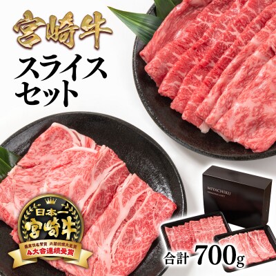 内閣総理大臣賞4連覇!宮崎牛スライスセット700g 肩ロース・モモ2種[2275] | ふるさと納税のお礼品