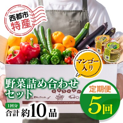 【先行受付・5ヶ月定期便】野菜・特産詰め合わせセット[2612]