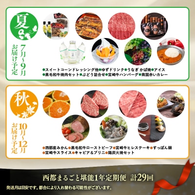 【季節の定期便】西都まるごと堪能セット(令和7年12ヶ月定期便29品)ダイヤモンドコース[1750]