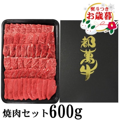 【お歳暮のし付き】都萬牛焼肉セット 600g　宮崎県産黒毛和牛 国産牛肉[1163]
