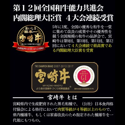 宮崎牛ロースステーキ400g(200g×2枚)A4～A5等級内閣総理大臣賞受賞[2411]