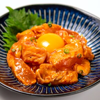 地鶏ささみユッケ1.2kg(8パック)(レア仕立て/特製辛ダレ味)【妻地鶏】[2483]