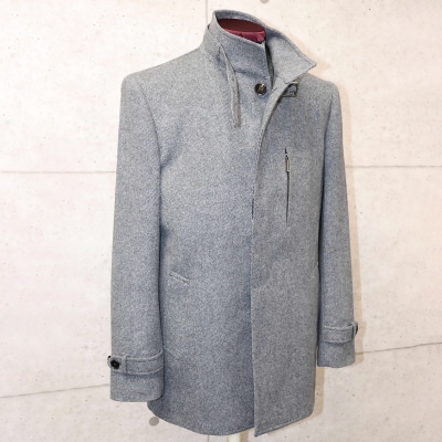 セミハンドメイドオーダーコート　イングランド製他ウール100%・カシミヤ混紡[2598]