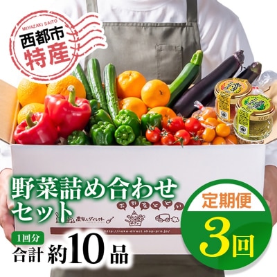 【先行受付・3回定期便】野菜・特産詰め合わせセット[2611]