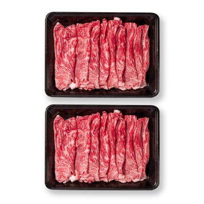 2週間発送!宮崎牛赤身スライス800g　すき焼き/しゃぶしゃぶ(ウデ肉モモ肉)y[2648]