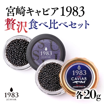 12月発送MIYAZAKI CAVIAR 1983 贅沢食べ比べセット20g×2キャビア[2756]