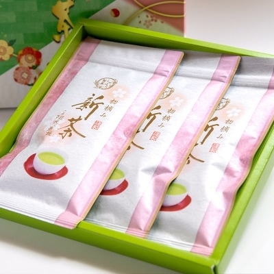 【お中元ギフト】お茶農家直送　初摘み新茶3本セット　さえみどり[3165]