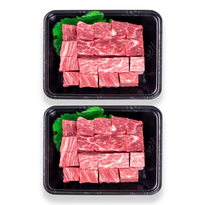 宮崎和牛ヒレサイコロステーキ計600g(300g×2)ya[3343]