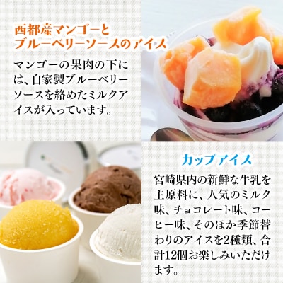 『もりのふうアイス』アイス4回定期便カップアイス/ピスタチオ/マンゴー/和栗【先行受付】[3044]