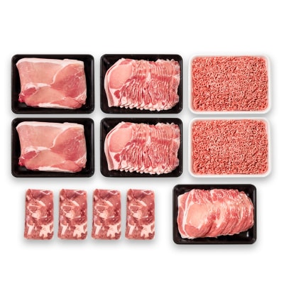 宮崎県産豚肉 満載Aセット4.5kg 小分け スライス しゃぶしゃぶ 小間切れ ミンチ[3096]