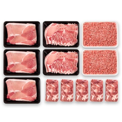 宮崎県産豚肉 満載セット4.75kg 小分け スライス 小間切れ ミンチ[3098]