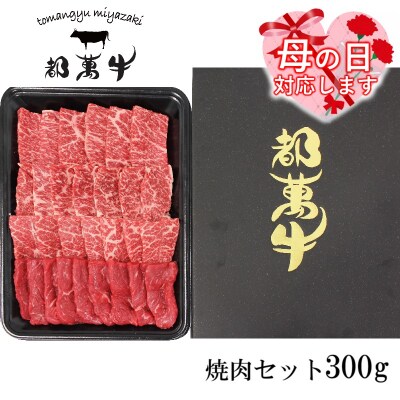 【母の日ギフト】【都萬牛】黒毛和牛焼肉セット 300g宮崎県産黒毛和牛[3167]