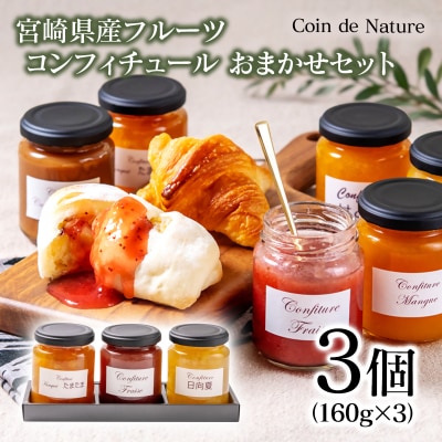 コンフィチュール おまかせ3個セット Coin de Nature 店主おすすめ3種類[3100]