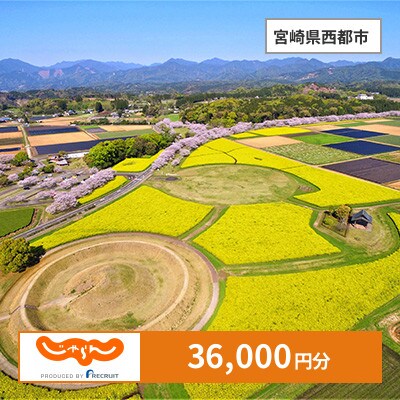 【じゃらんふるさと納税クーポン】 宮崎県西都市でつかえる36,000円 クーポン