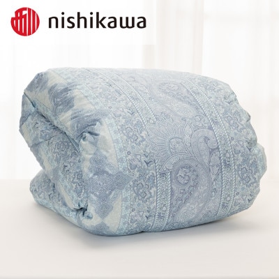nishikawa(西川)羽毛掛けふとん シングルサイズ ペイズリー KA04002011/C20