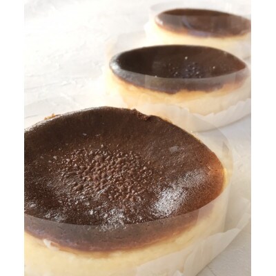 濃厚バスクチーズケーキ　4号直径12cm　3個セット