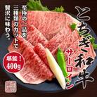 とちぎ和牛サーロイン 3種カット(ステーキ・焼肉・しゃぶしゃぶ) 計400g