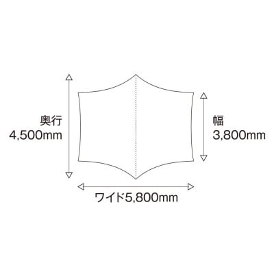 サーカスST コネクト ヘキサ(ピグメントレス)サーカスと連結可能なヘキサタープ(単体使用可能)