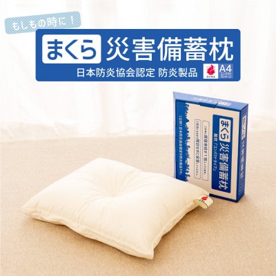 災害備蓄枕(日本防炎協会認定枕)　1点