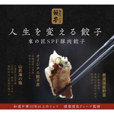 100 千葉県東庄町産ブランド肉 東の匠spf豚肉餃子 調味料 千葉県山武市産 自然塩のみ お礼品詳細 ふるさと納税なら さとふる