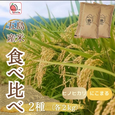 長崎県五島市産「にこまる」「ヒノヒカリ」食べ比べ　計4kg