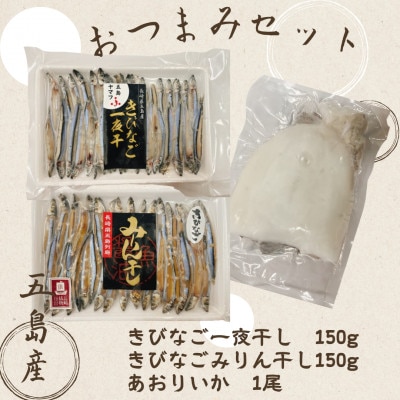 【五島ヤマフ】イカ キビナゴ 3種 おつまみセット