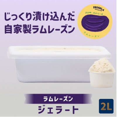 ジェラート 2L [ラムレーズン]