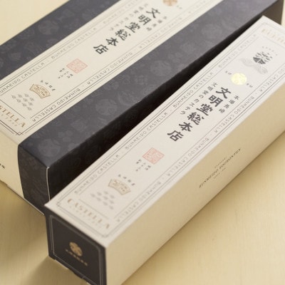 【毎月定期便】文明堂 長崎カステラ1.2号(0.6号10切入×2本入)(五島市)全3回