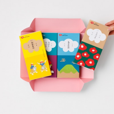 【毎月定期便】五島の定番お菓子4種詰合せギフト計4箱【御菓子司はたなか】全6回