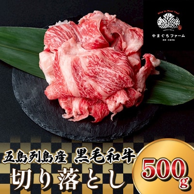 【山口Farm】長崎五島列島産 黒毛和牛切り落とし 500g