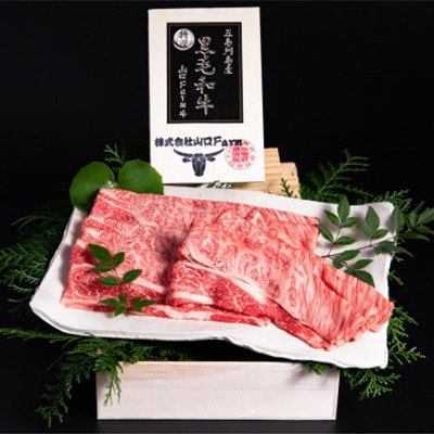 【毎月定期便】【山口Farm】五島列島産黒毛和牛 すき焼き用 肩ロース(約500g)全3回