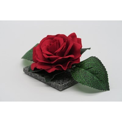 咲く石シリーズ 一輪のバラ 大輪赤いバラ お礼品詳細 ふるさと納税なら さとふる