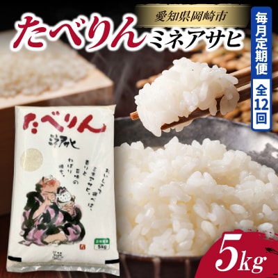 【毎月定期便】たべりん(ミネアサヒ)5kg全12回