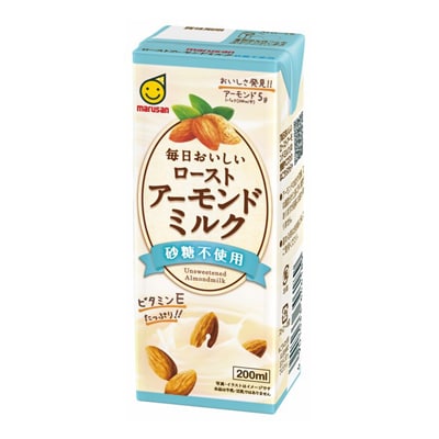 ローストアーモンドミルク砂糖不使用200ml 2ケースセット