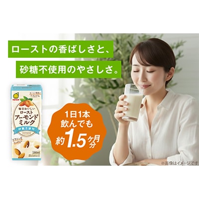 ローストアーモンドミルク砂糖不使用200ml 2ケースセット