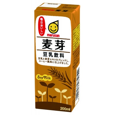 豆乳飲料200ml 麦芽、抹茶、ごまはち　よりどり3ケースセット