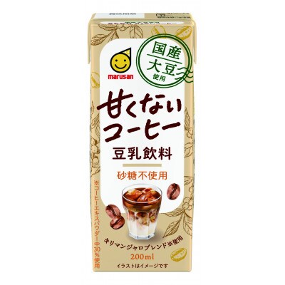 国産大豆使用 豆乳飲料 甘くないコーヒー 200ml×24本 1ケース