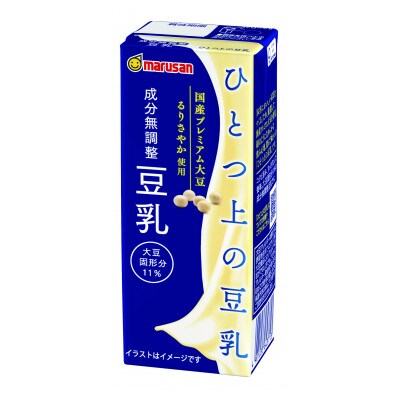 ひとつ上の豆乳　成分無調整　200ml×24本×2ケース　計48本