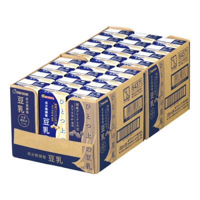 ひとつ上の豆乳　成分無調整　200ml×24本×2ケース　計48本