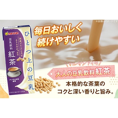 ひとつ上の豆乳　豆乳飲料　紅茶　200ml×24本×2ケース　計48本
