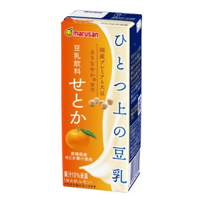 ひとつ上の豆乳　豆乳飲料　せとか　200ml×24本×2ケース　計48本