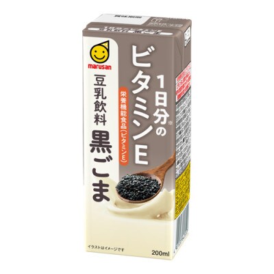 1日分のビタミンE　豆乳飲料　黒ごま　200ml×24本×2ケース　計48本